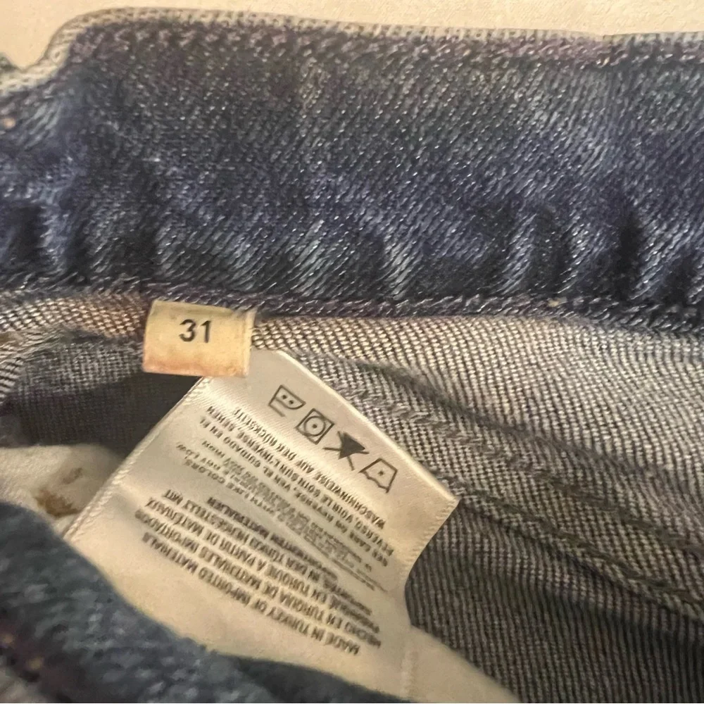 Citizens of Humanity Demy Cropped Flare Jeans Size‎ 31 Raw Hem Stretch Denim